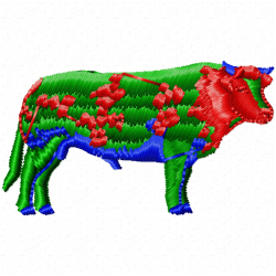 Cows Embroidery Design 1 Cows Embroidery Design 1